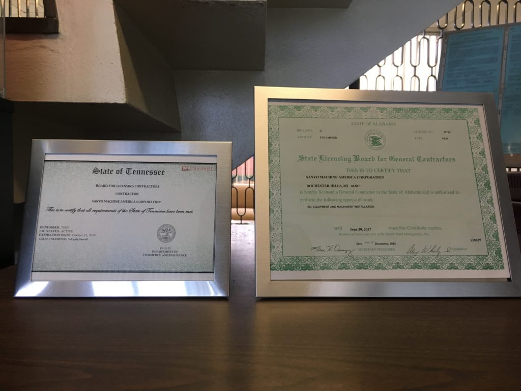 Dec 28, 2016 Certified for AL & TN general contractor
