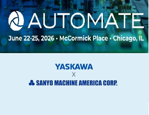June 22-25, 2026 Automate Show Sanyo wireless pistol and Collaborative robot