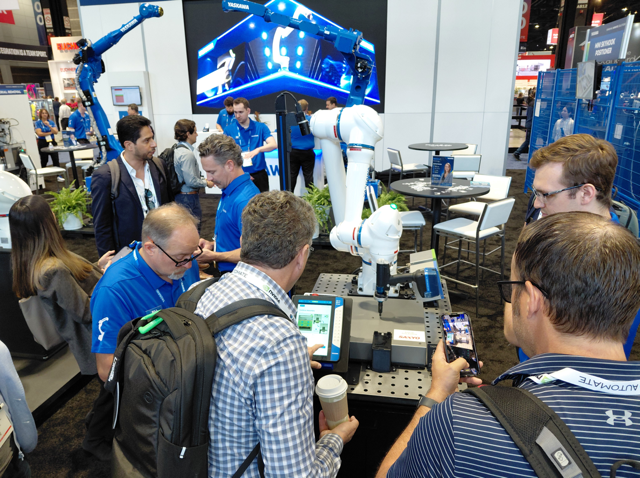 Collaborative robot fastening demonstration